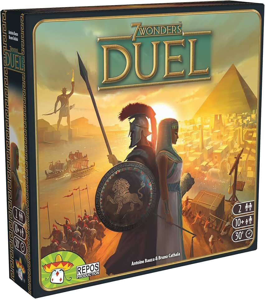 Repos Production UNBOX Now, 7 Wonders Duel , Brettspiel , ab 10 Jahren , 2 Spieler , 30 Minuten Spielzeit, französische Version