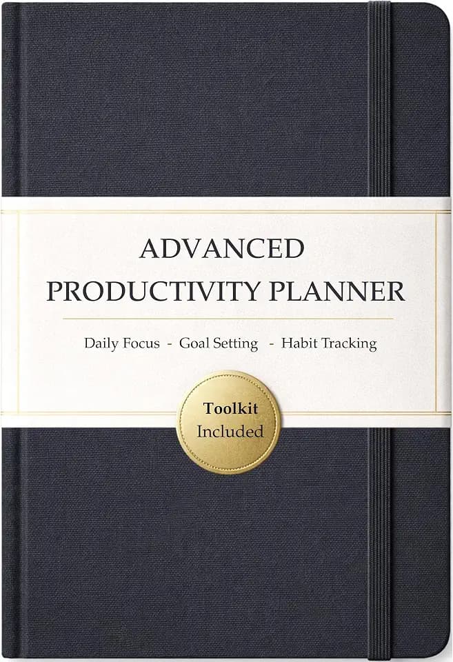 The Advanced Productivity Planner – Undated Daily, Weekly & Monthly Planning System with Time Blocking, Goal Setting & Habit Tracking. Toolkit to Maximize Focus and Take Control of Your Time | A5