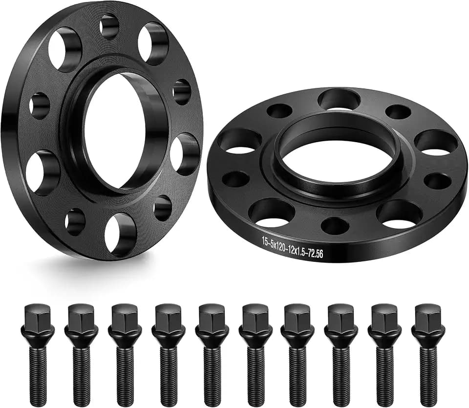 EVIL ENERGY 5x120 Wheel Spacers 15mm, 72.56mm Bore Hubcentric M12x1.5 Studs