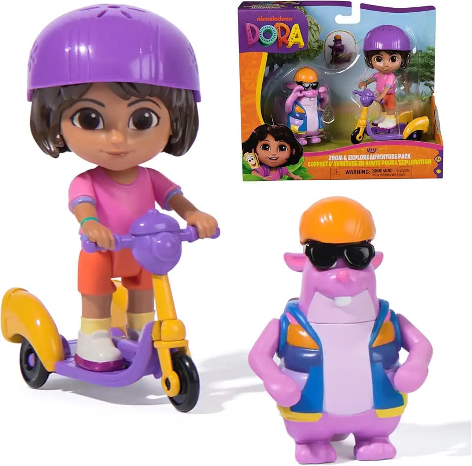 Dora Abenteuer Pack mit Eichhörnchen Tico - Mini-Spielset mit 2 Figuren (ca. 9 cm) und einem Accessoire mit Funktion, für fantasievolles Spielen, für Kinder ab 3 Jahren