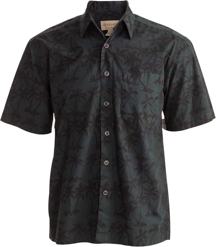 Johari West Hawaiian Style Short Sleeve Cotton Shirt