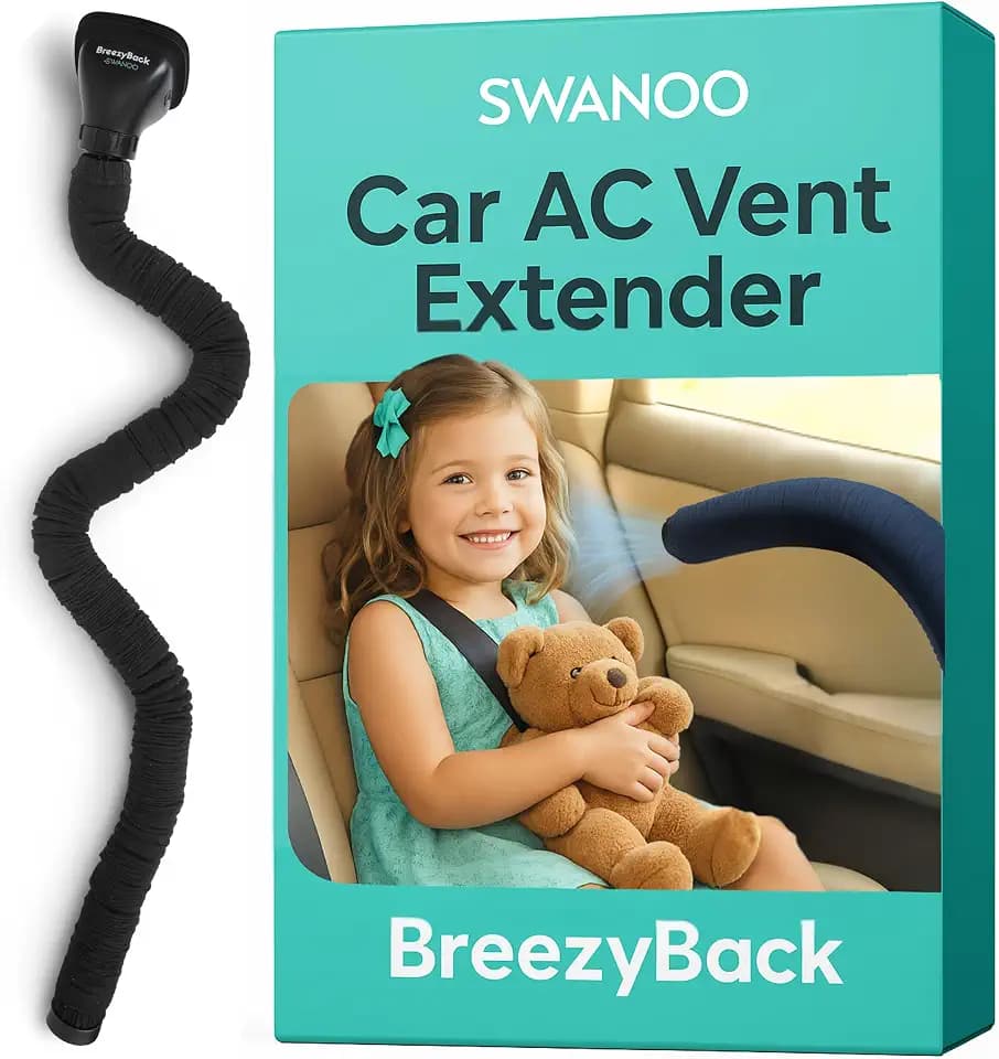 Car AC Vent Extender, Directs Air to Kids & Pets, Extends to 10 FT