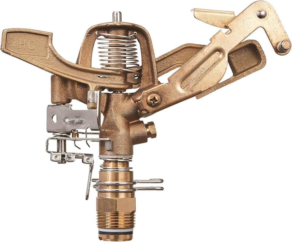 Orbit Brass Impact Sprinkler Head, Dual Nozzle, 3/4 in. MPT - 55016
