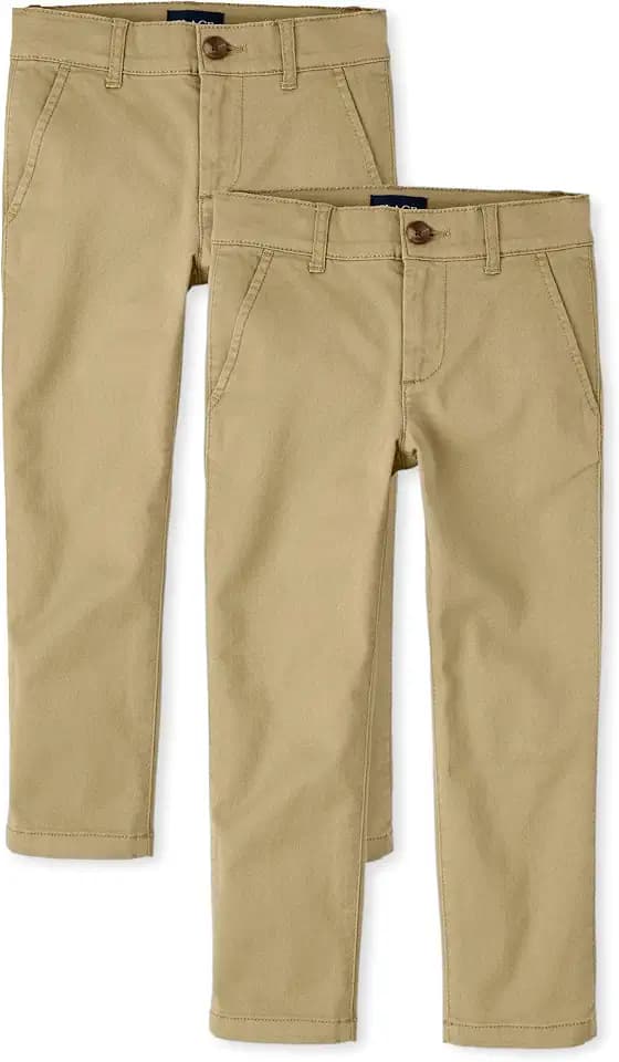 The Children's Place Boys' Stretch Skinny Chino Pants, Multipacks