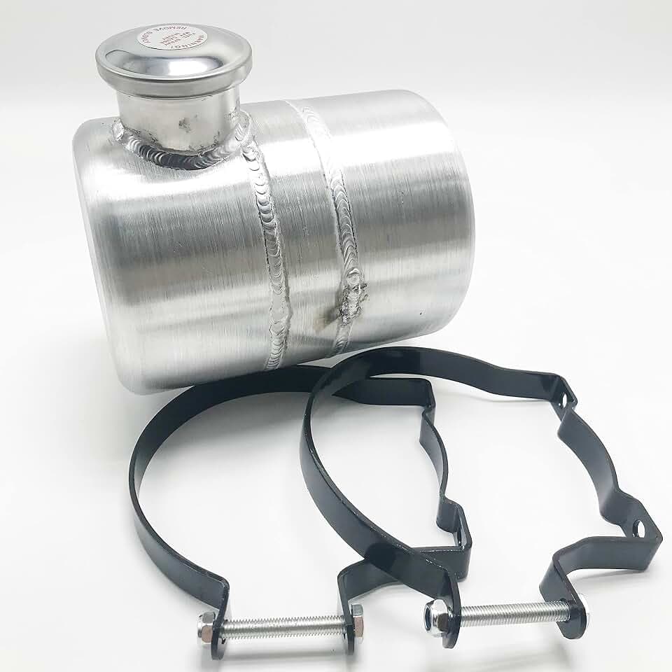 Fuel Tank 3/4 Gallon 6'' x 8" 1/4 NPT Outlet End Fill Spun Aluminum Universal Gas Tank for Hot Rod Marine mini bike Log splitter