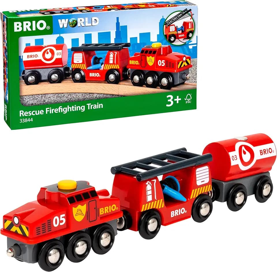 BRIO World Feuerwehr-Löschzug - Spielzeug ab 3 Jahre