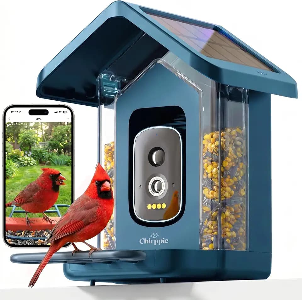 Solar Powered Smart Bird Feeder with Camera with AI Bird Identification