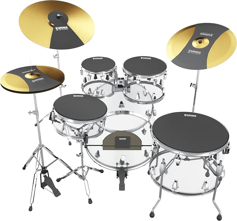 Evans SoundOff Drum Mute Pad Set Standard, 8-Pack