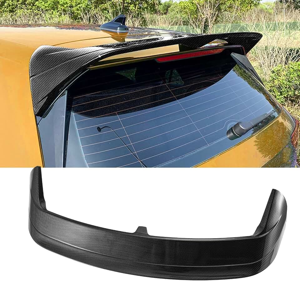 Carbon Fiber Rear Window Roof Spoiler for Volkswagen VW MK8 GTI/R 2022-2025