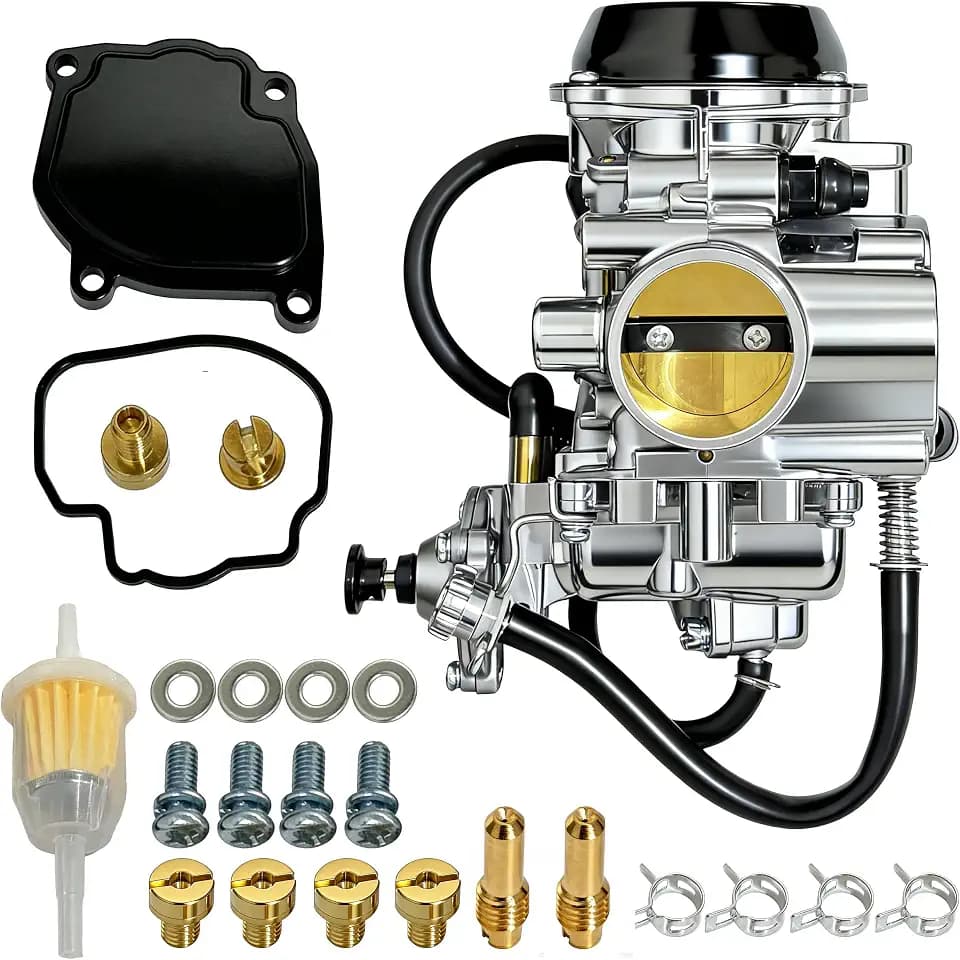 Carburetor Carb with Diaphragm Cover fit for Arctic Cat 400 2x4 4x4 1998-2001,Bearcat 454 4x4 1998,Arctic Cat 500 4x4 1998-2000 (Exclude Auto Edition) Replace 0470-361 0470-362