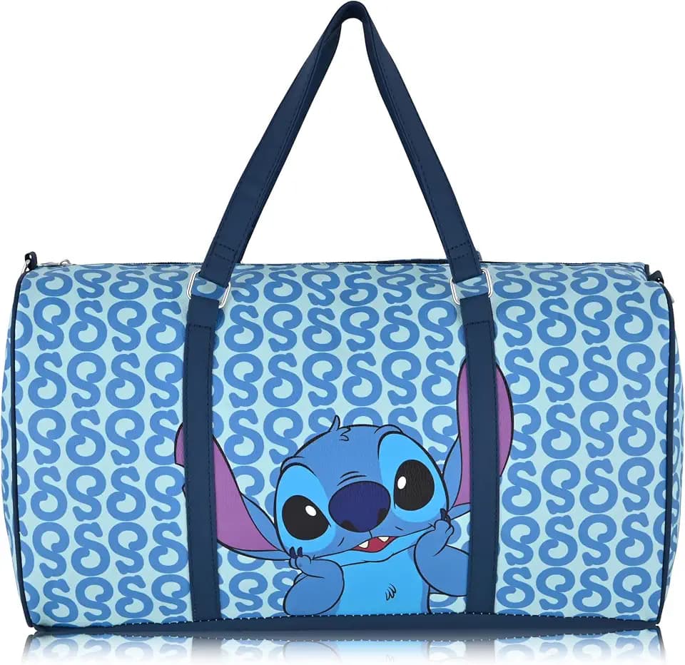 Stitch, Minnie, Mickey, Pooh, Harry Potter, or Jack Skellington 16" Leather Mini Travel Bag, Duffle Bag, Overnight Bag