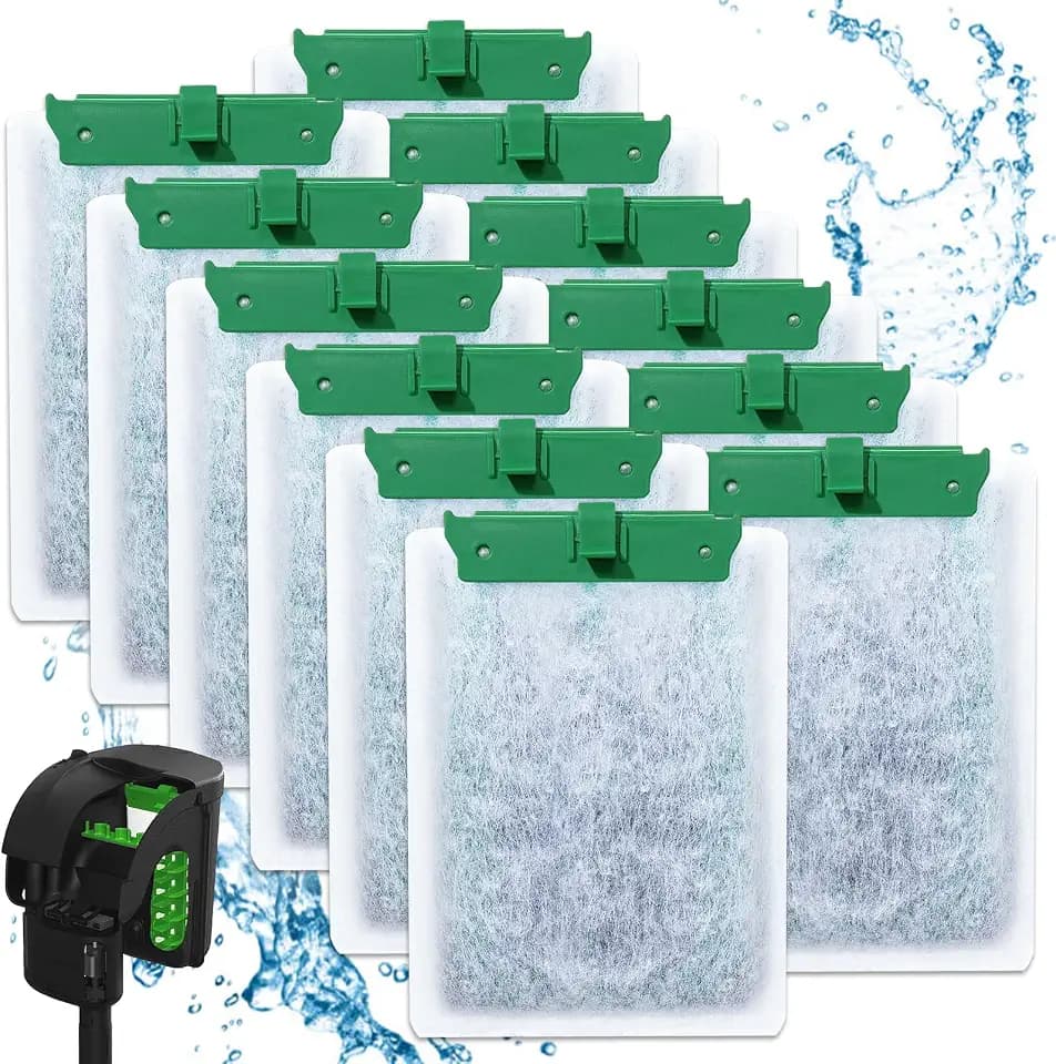 12PCS Medium Filter Cartridges Compatible with Tetra Whisper Bio-Bag