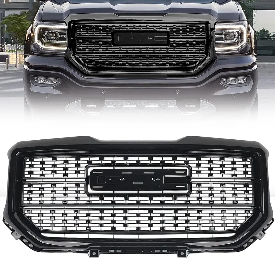 Front Bumper Grille for GMC Sierra 1500 Denali Style 2016-2018
