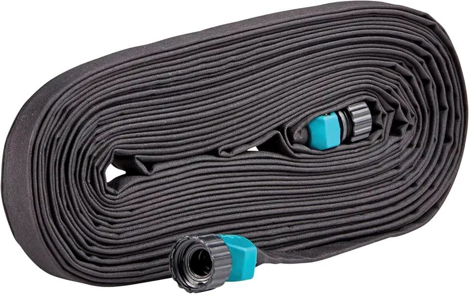 Gilmour 50 Ft Black Flat Soaker Hose with Clog Resistant Fabric Cover