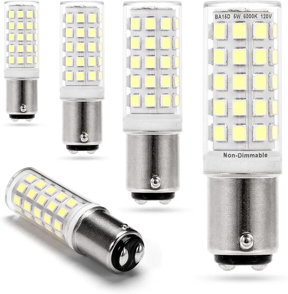 Ziomitus 120V BA15D LED Double Contact DC Bayonet Base Sewing Machine Bulb