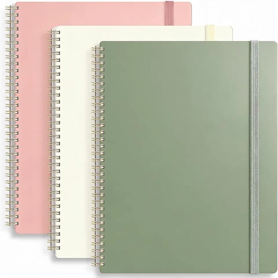 Notizbuch A4 Dotted - 3er Pack Spiralbindung Collegeblock With 210 Blatt