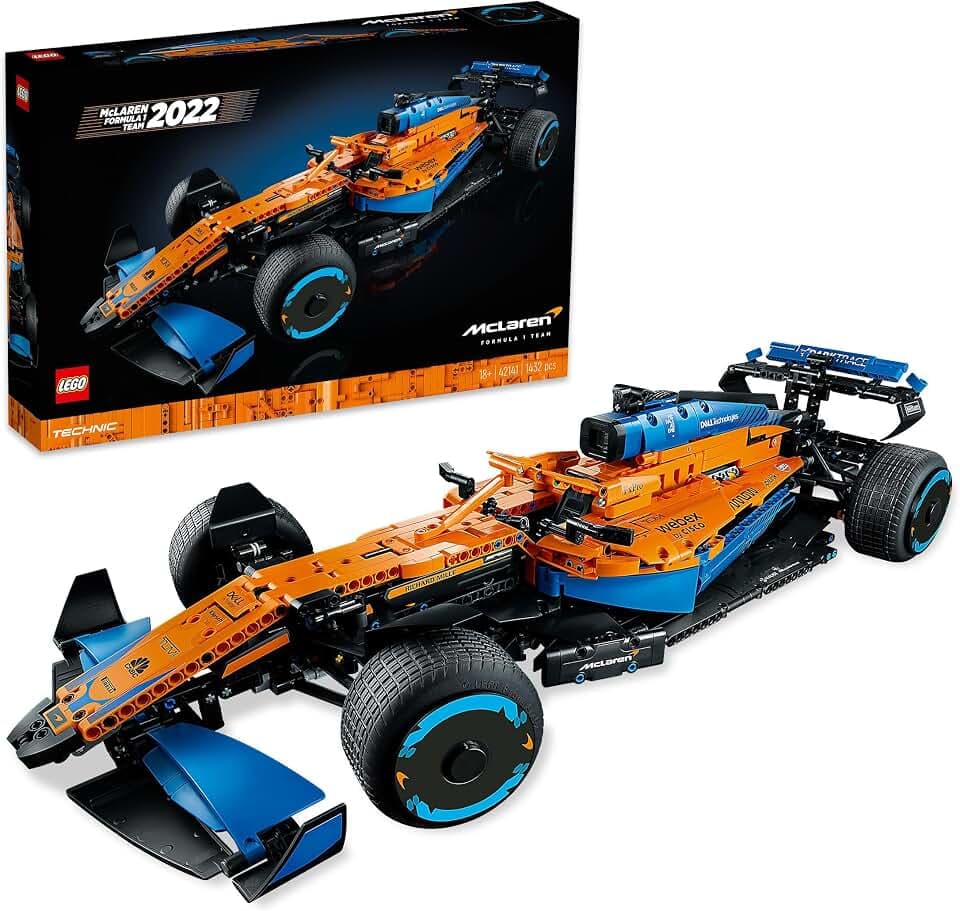 LEGO Technic McLaren Formel 1 Rennwagen - F1 Modellauto für Erwachsene mit V6-Motor und Lenkung - Geschenk für Fans von Motorsport & Sammler - 42141