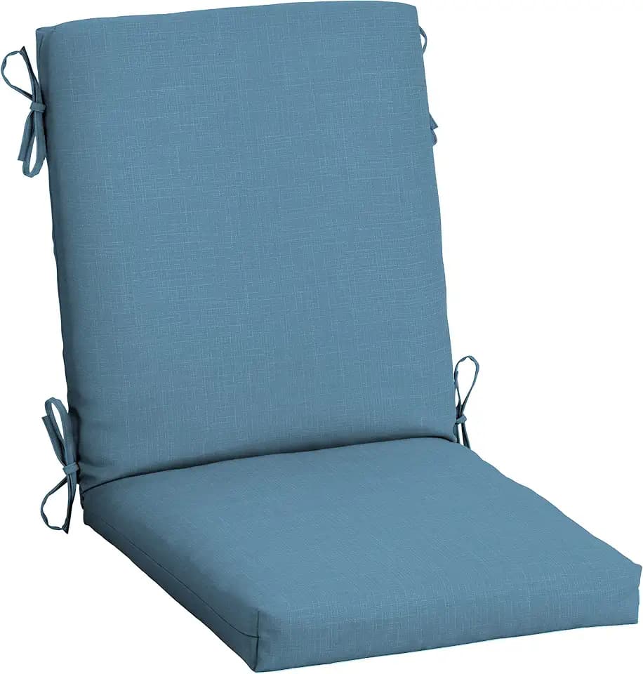 Arden Outdoor Dining Chair Cushion, 20x44, French Blue
