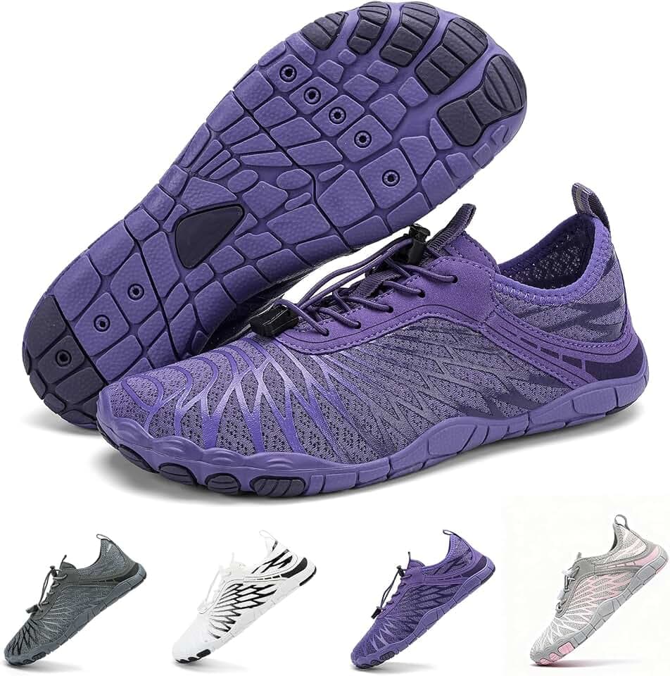 Hiking Barefoot Shoes for Womens Men Wide Toe Water Shoes Flexible Lightweight Daily Wear Walking Shoes Unisex,Designed for Walking,Running&Swimming