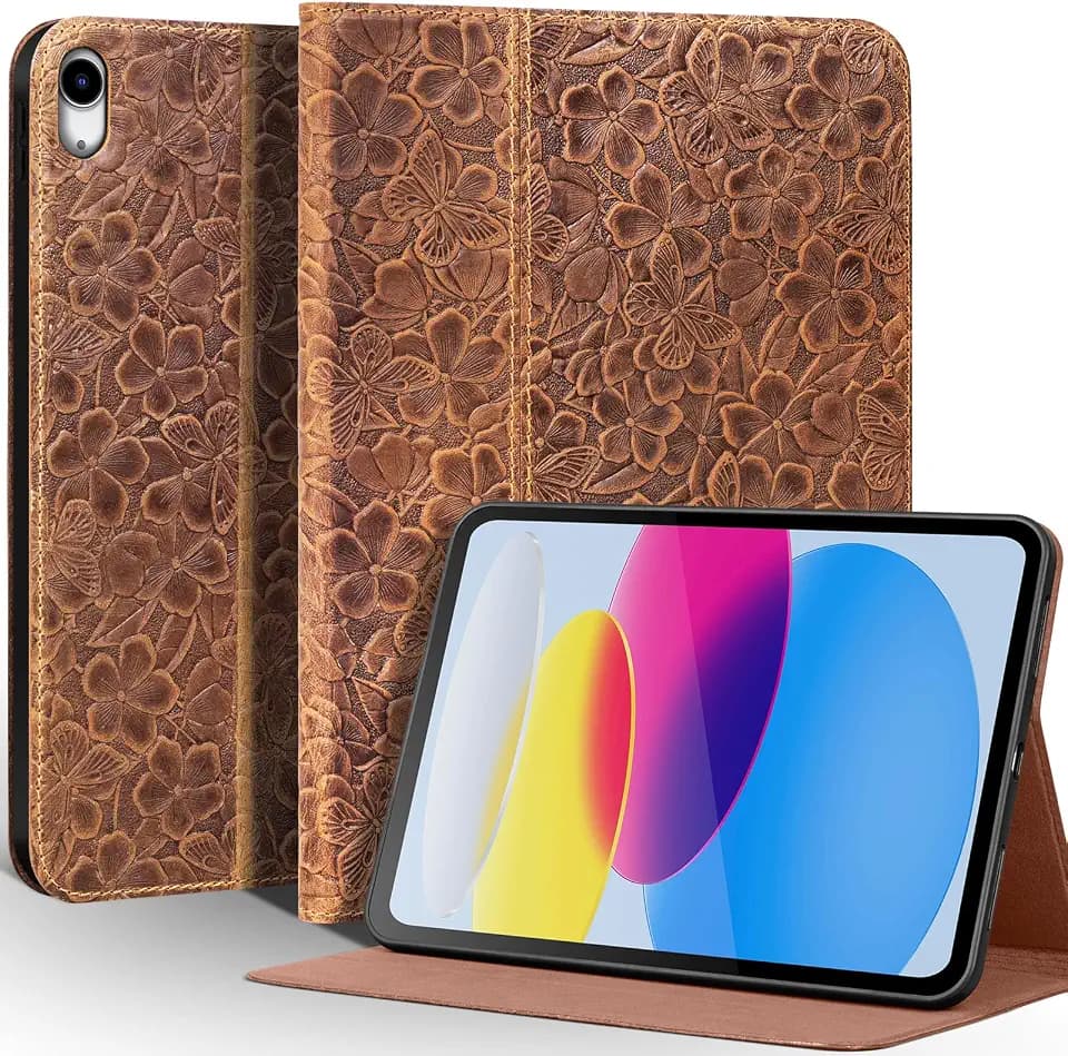 Leather Case for iPad A16 11th Gen 11",iPad 10th Gen 10.9"