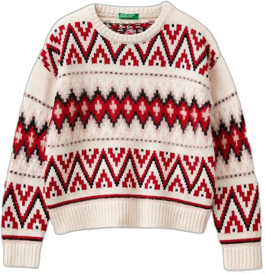 United Colors of Benetton Unisex Kinder Maglia G/C M/L 1x0aq109o Pullover
