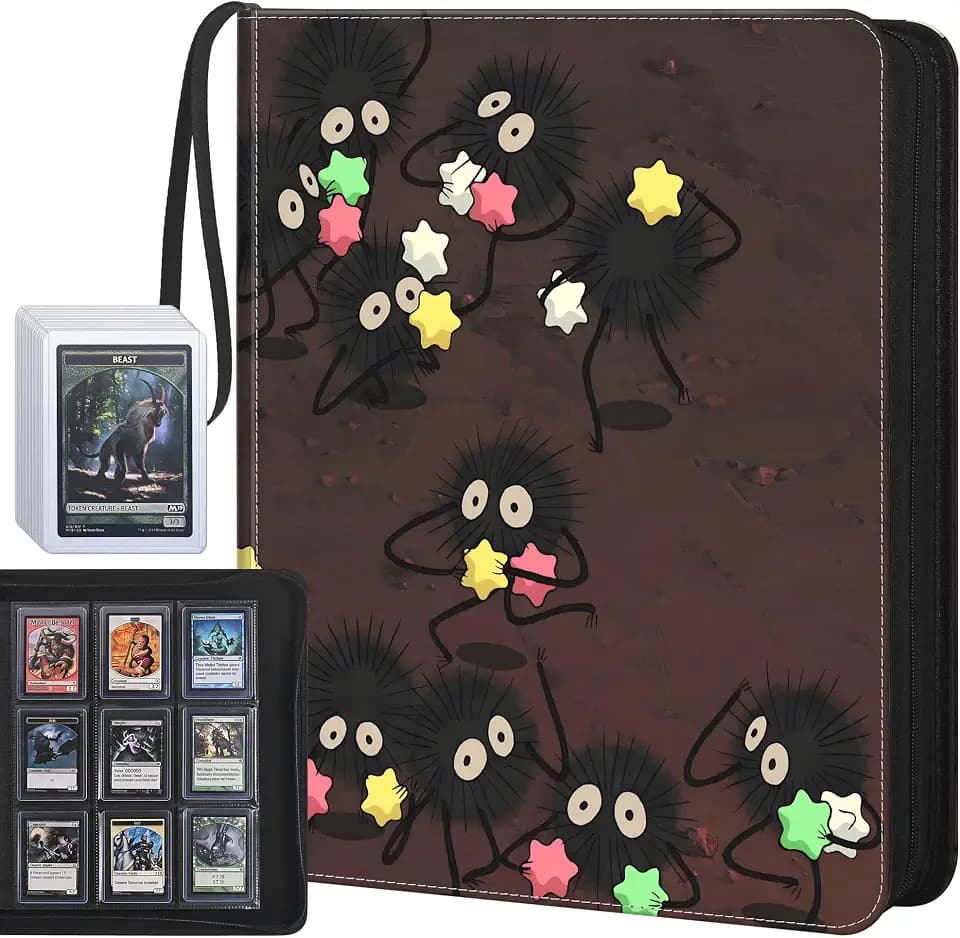 Top Loader Binder, 9-Pocket Trading Card Album, Holds 360 Top Loaders