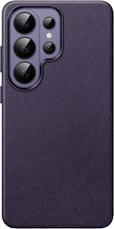 JETech Vegan Leather Case for Samsung Galaxy S26 Ultra, Heron Purple