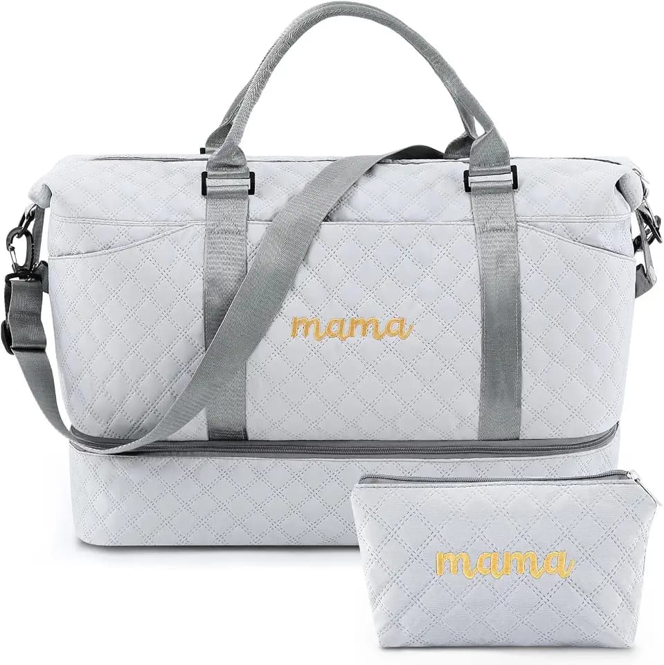Dansydaisy Mama Hospital Bag for Women Labor Delivery,Gray