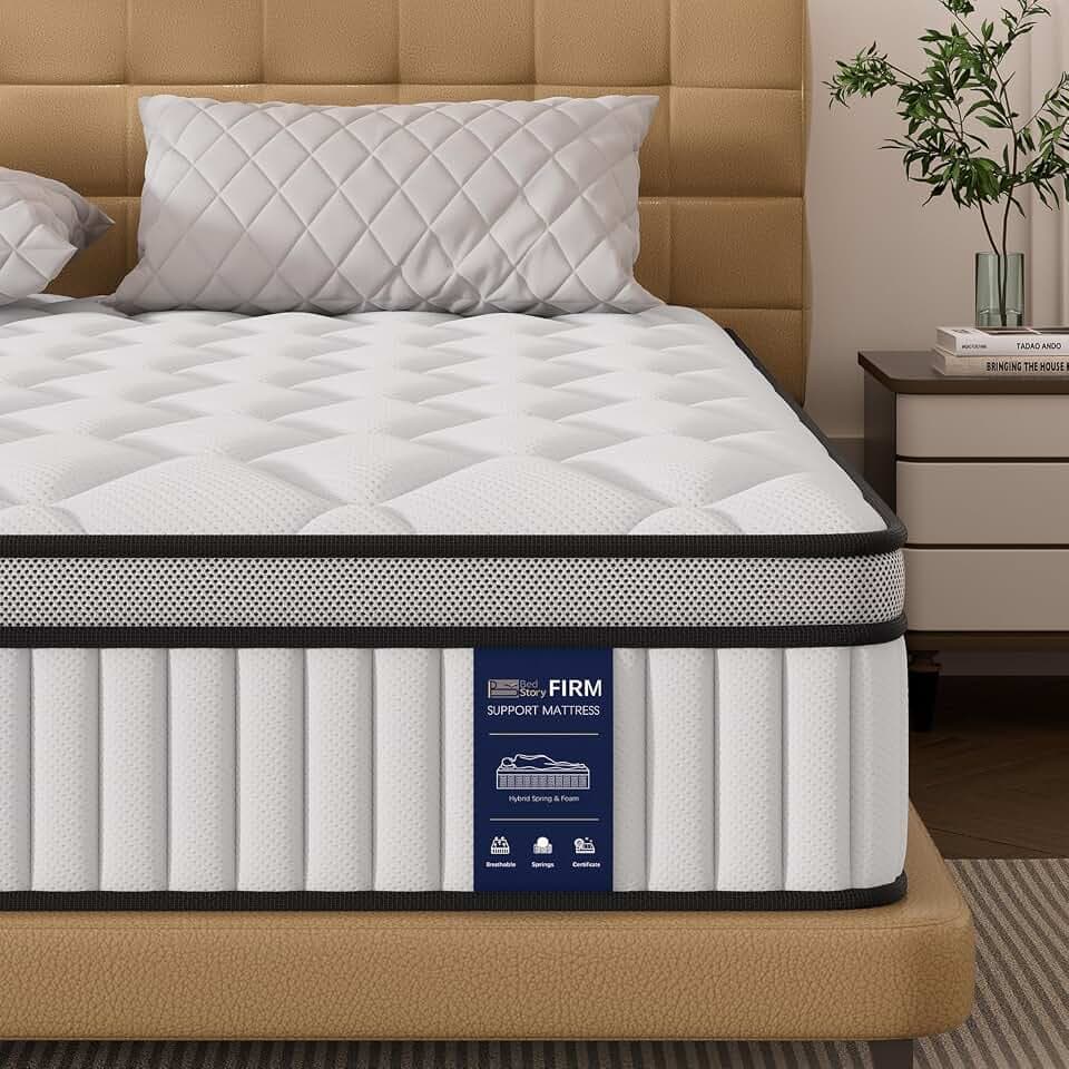 BedStory Matratze 100x200cm,Federkernmatratze H3 Höhe 20cm Taschenfederkernmatratze Mittelfeste Orthopädischem,Öko-Tex Zertifiziert, Matratze für Kinder und Erwachsene
