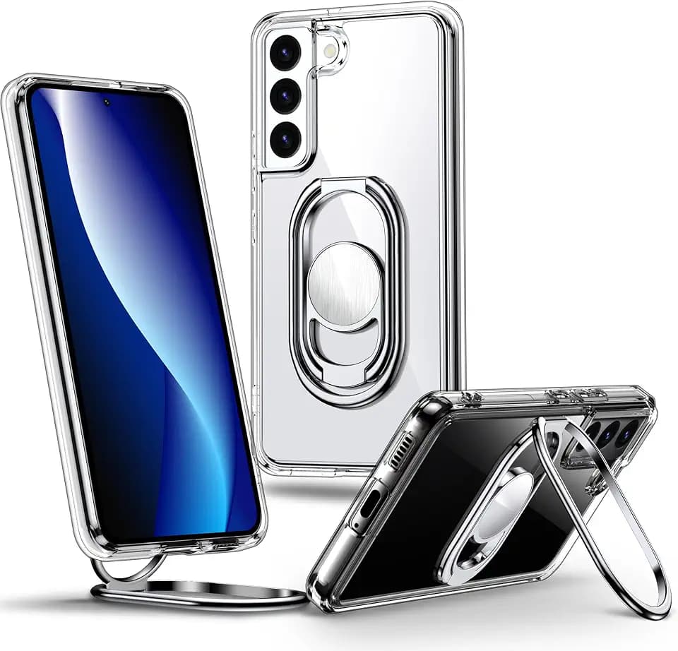 Shields Up for Samsung Galaxy S22 Plus Case with Stand, 2-Way Stand, Clear