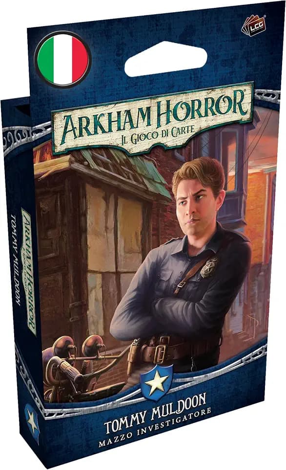 Asmodee – Arkham Horror: Das Kartenspiel: Tommy Muldoon – Ermittler, Kartenspiel, 14+ Jahre, 1-4 Spieler, 60-120 min, italienische Ausgabe