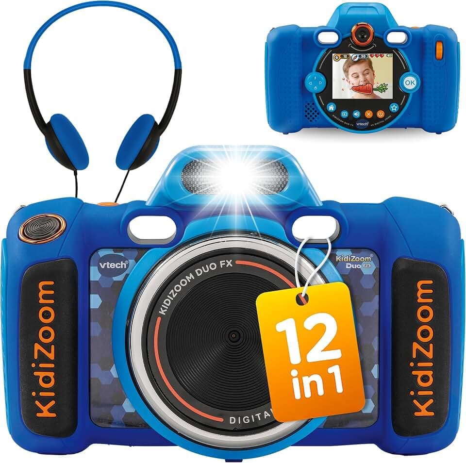 VTech KidiZoom Duo FX - Digitalkamera für Kinder mit Doppellinse