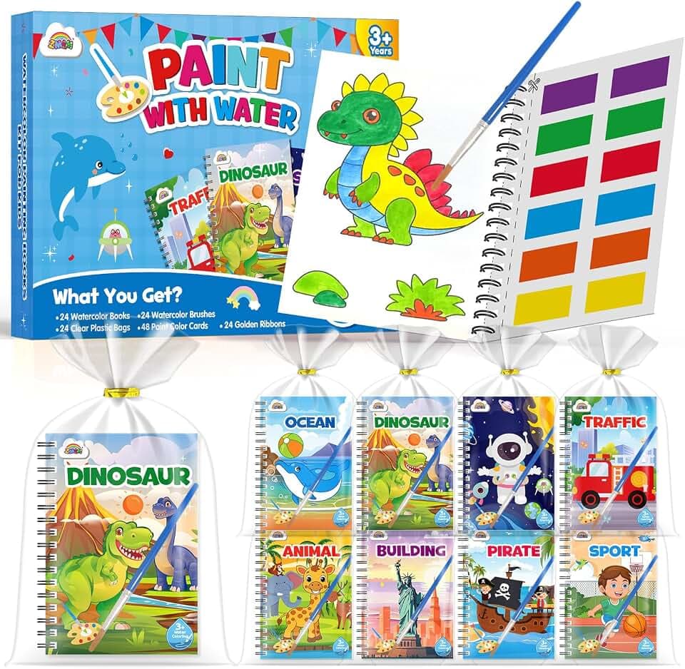 ZMLM 24 Wasserfarben Malbuch Kinder