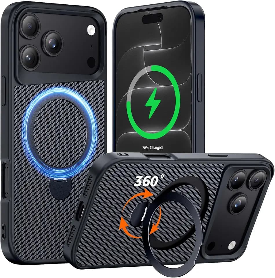 Designed for iPhone 18 Pro Max Case/ 17 Pro Max Case with Stand