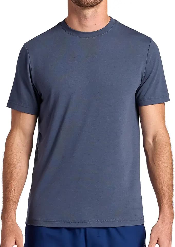 Gaiam Men's Stretch Tech T-Shirt, Standard Fit, Stretch Midweight Performance Material