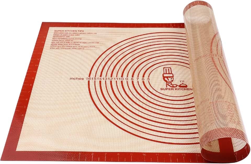 Non-slip Silicone Pastry Mat Extra Large Measurements 28''x 20'' Baking Mat