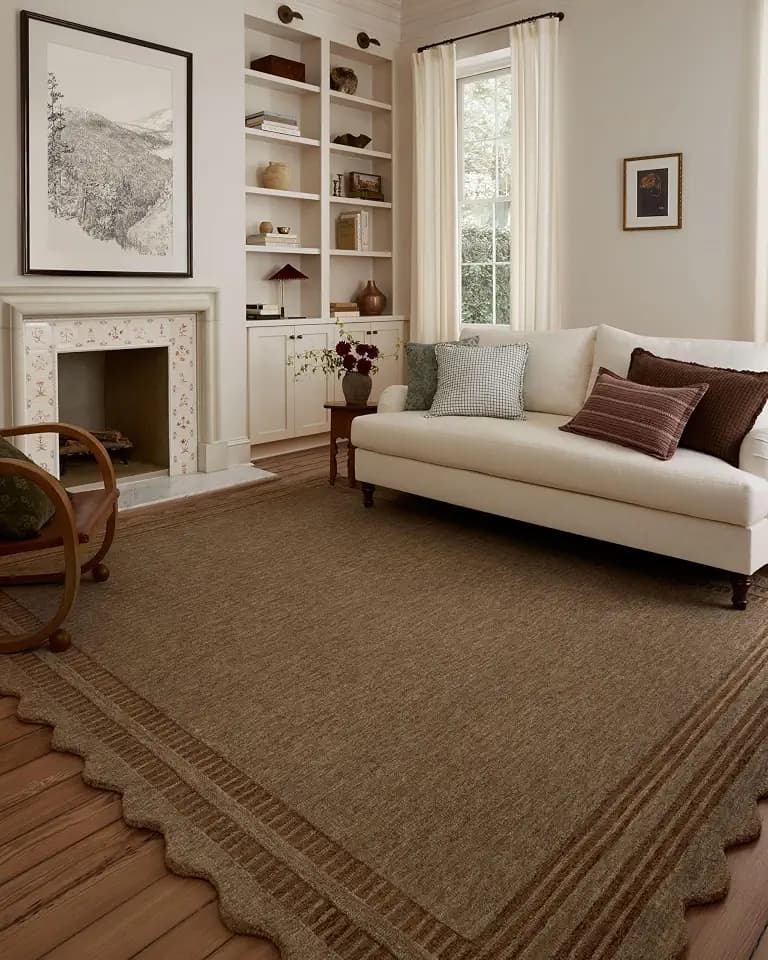 Loloi Chris Loves Julia Scottie Mocha/Clay 3'-6" x 5'-6" Accent Rug