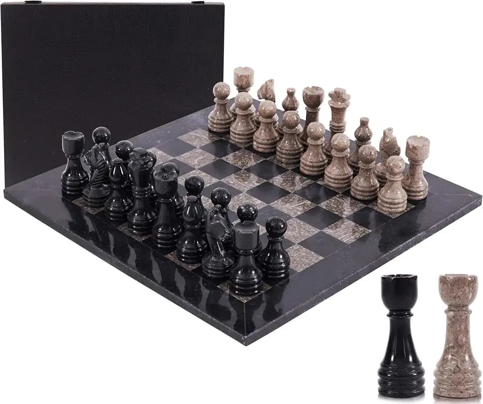 Marble Range Marble Chess Set for Adults 15" Strategic Board Game