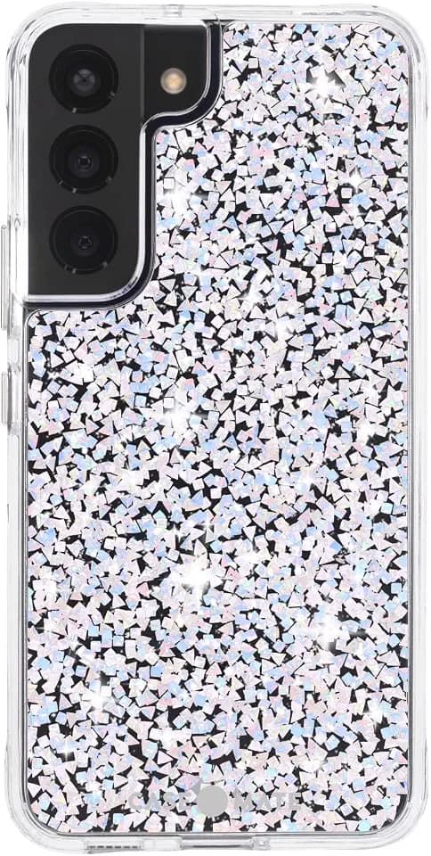 Case-Mate Samsung Galaxy S22 Case - 6.1" Twinkle Stardust - 10ft Drop Protection with Wireless Charging - Luxury Bling Glitter Cover for S22 5G - Lightweight, Anti Scratch, Shock Absorbing Materials