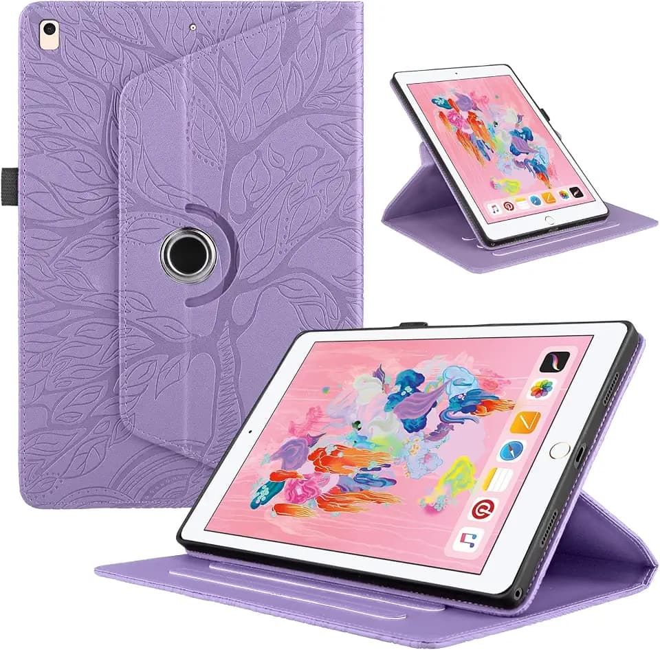 Schutzhülle für iPad 10.2" (9th/8th/7th Gen) Hülle Violett Baum