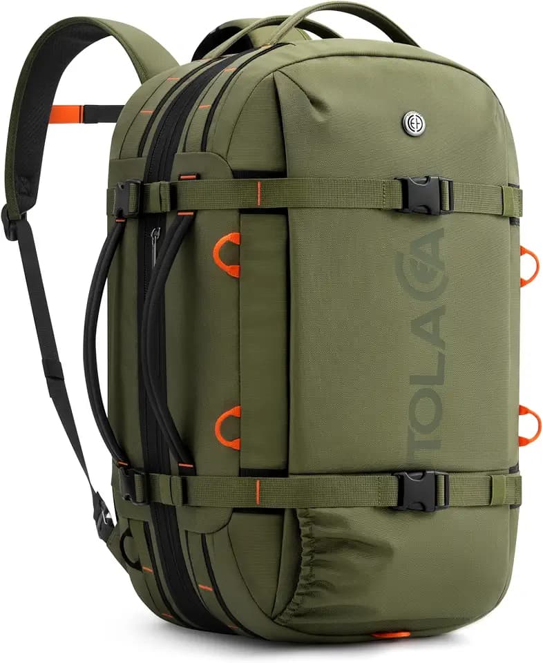Tolaccea Travel Backpack 40-50L, 16" Laptop Carry On Duffle for Travel Work