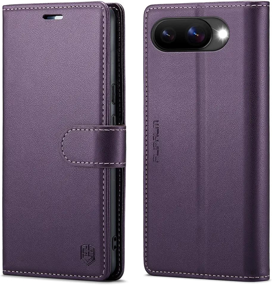 FLIPALM Card Holder Wallet Case for Google Pixel 10a, Purple