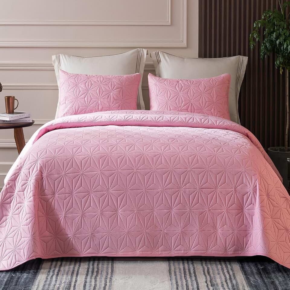 Whale Flotilla Soft King Quilt Bedding Set Lightweight Bedspread