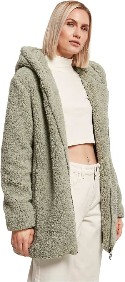 Urban Classics Ladies Sherpa Jacket Frauen Übergangsjacke sand