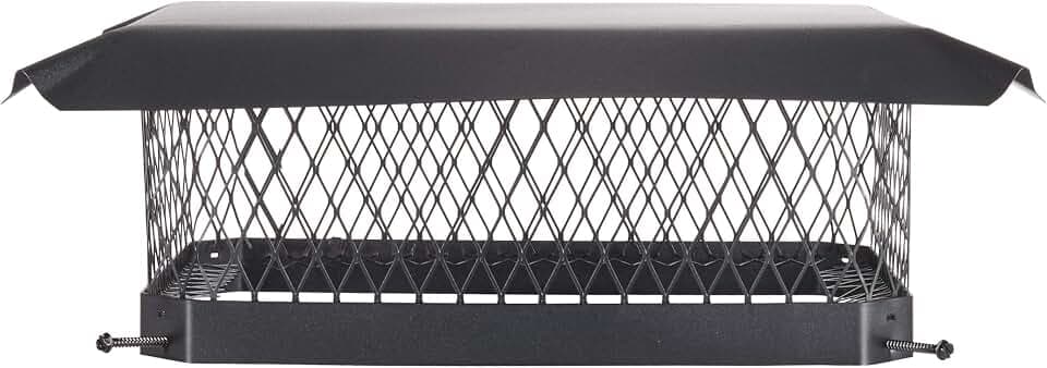 Shelter 13" x 18" Single Flue Bolt-On Chimney Cap, Fully Assembled, Galvanized Steel