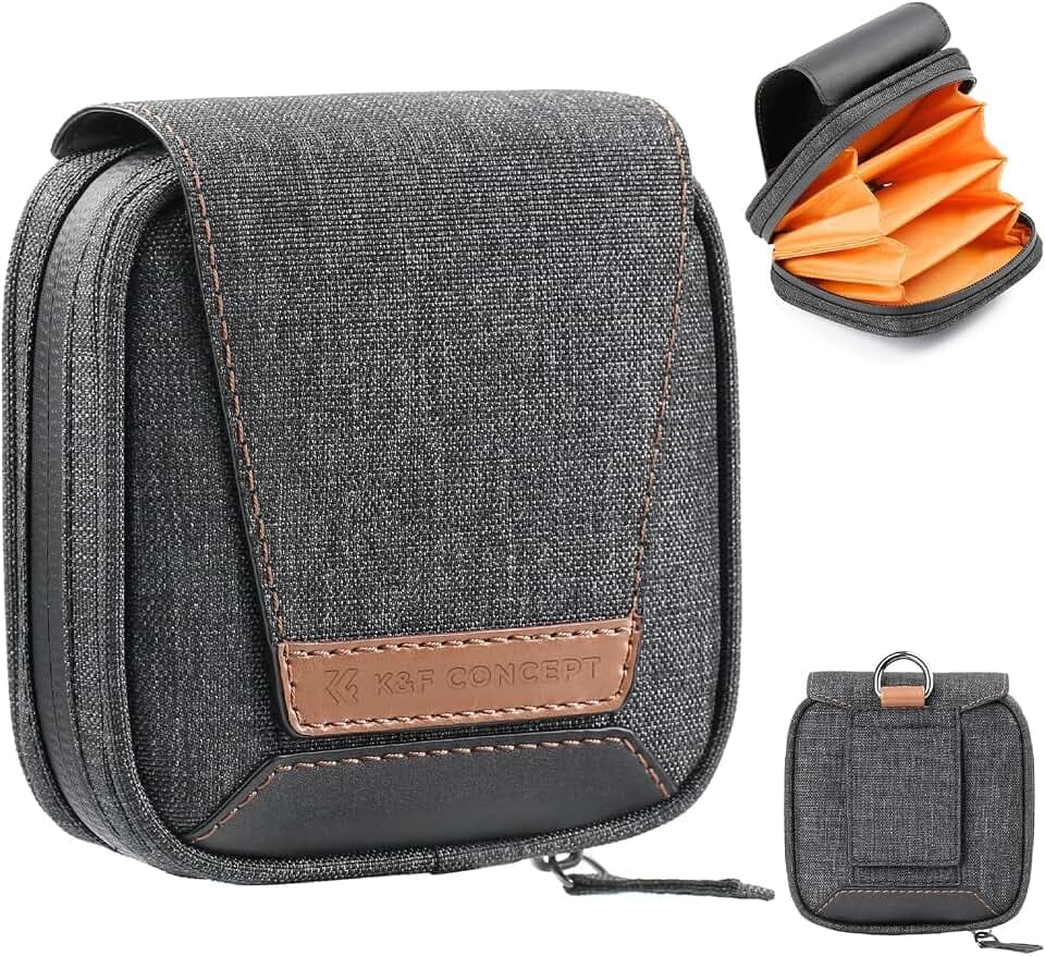 K&F CONCEPT 4 Stück Taschen für Kamera Filter 4-in-1 Filter-Taschen