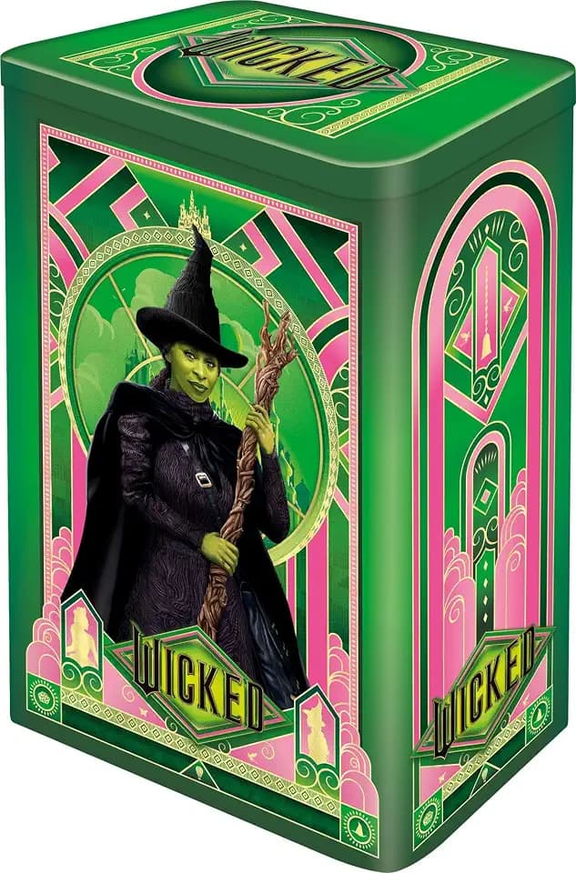 Schmidt Spiele 58586 Wicked, Elphaba, 500 Teile Puzzle in Einer Nostalgiedose, grün