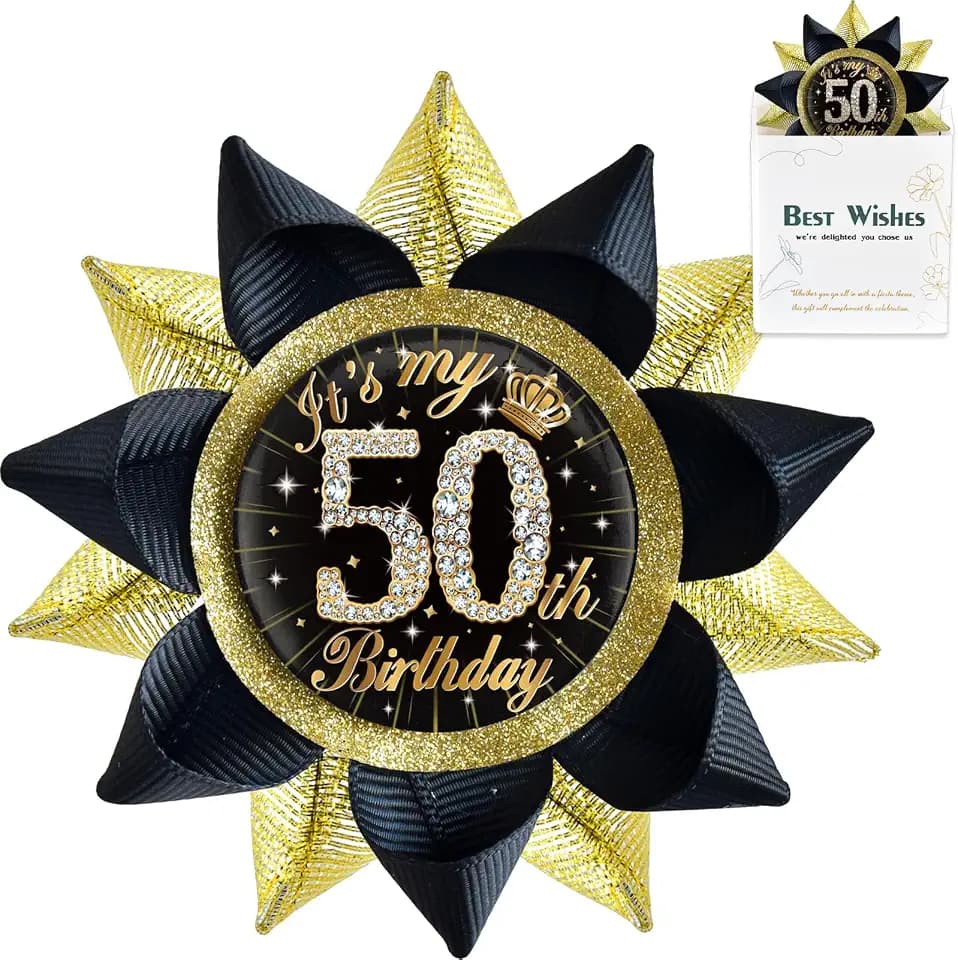 It's My 50th Birthday Button, 50th Birthday Button Pins for Women and Men
