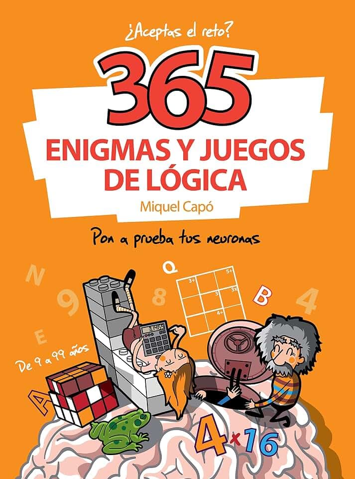 365 enigmas y juegos de lógica: Enigmas y acertijos para niños y niñas (No ficción ilustrados)