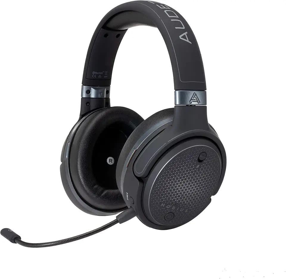 Audeze Mobius Premium 3D Gaming Headset mit Surround Sound, Kopfverfolgung und Bluetooth Over-Ear Gaming-Headset für PC, PS4 und mehr V5 Firmware